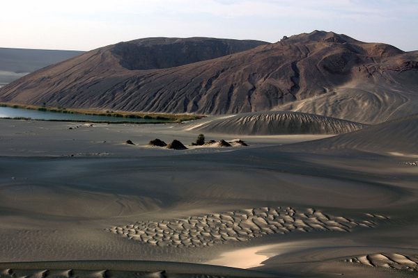 Scoria cone in the Waw an Namus caldera.
