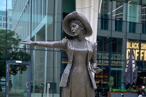 Emmeline Pankhurst statue.