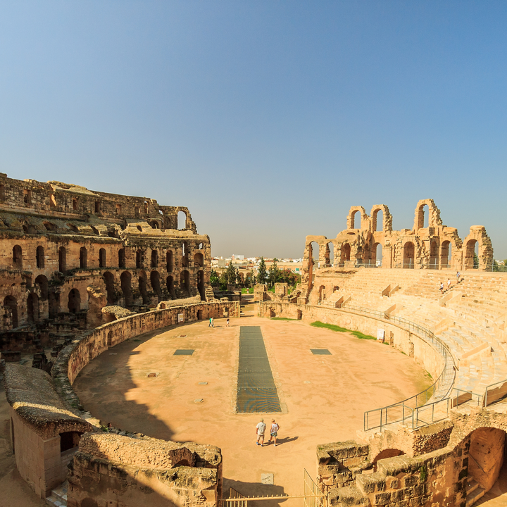 El Jem Roman-era colosseum.